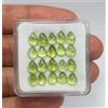 colori di gemme Lotto 27 pezzi cabochon pera peridoto verde naturale qualità AAA 6x4,5MM