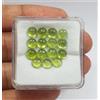 colori di gemme Lotto 15 pezzi cabochon peridoto tondo verde AAA naturale qualità AAA 5 MM