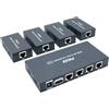 PW-HT226P4 HDMI Extender Splitter 4 Port Trasferimento Di 165Ft(50M) Tramite Cav