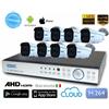 Gifran Kit Videosorveglianza 8 telecamere UAHD 5MPX Auto Focus Zoom motorizzato 1000gb