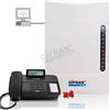 Gifran Kit Centralino telefonico analogico 3/8 + 4 telefoni Gigaset nero centralini PC