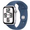 no name APPLE WATCH SE GPS 44mm CASSA IN ALLUMINIO ARGENTO CINTURINO SPORT DENIM - M/L