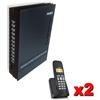 PIDEMA.IT Centralino telefonico pabx 3 linee 8 interni messaggio DISA 2 telefoni cordless