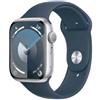 APPLE WATCH SERIES 9 GPS 45mm ALUMINIUM CASE SILVER CON CINTURINO SPORT BAND STR