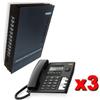 PIDEMA.IT Centralino telefonico ufficio pabx 1 linea 8 interni messaggio DISA + 3 telefoni