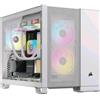 CORSAIR 2500D AIRFLOW CASE MIDI TOWER Micro-ATX PANNELLO LATERALE IN VETRO TEMPE