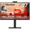 LG Monitor 27BA850 27'' led ips 100hz 16:9 Full HD 5ms 250 cdm Webcam Pivot Usb-