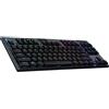 Logitech G915 TKL LIGHTSPEED Clicky Kabellose Mechanische RGB Gaming Tastatur