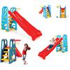 e-md Scivolo con Canestro da Basket Area Gioco Torre Parco Giochi da Interno Esterno