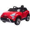 Fiat 500X Auto elettrica per bambinI Fiat 500X 12V rossa telecomando bagagliaio apribile