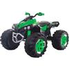 pidema.it Quad elettrico per bambini verde 12V con Musica luci retromarcia moto elettrica