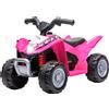 AIYAPLAY Mini Quad per Bambini 18-36 Mesi con Luci LED e Clacson in PP e Metallo