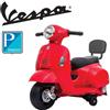 piaggio Vespa bambini Piaggio GTS rossa moto elettrica 6V bambini con poggiaschiena