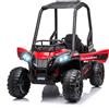 HOMCOM Macchina Elettrica Quad Elettrico Mini per Bambini 3-8 Anni Rosso e Nero