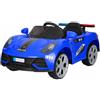 pidema.it Auto Macchina elettrica blu Polizia Police per bambini telecomando fari LED