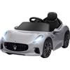 AIYAPLAY Auto per Bambini 12V Maserati con Telecomando Età 3-5 Anni Bianco