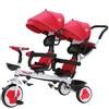 pidema.it Triciclo passeggino gemellare rosso per bambino Tricicli gemellari sedile 360°