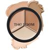The Saem THESAEM Cover Perfection Triple Pot Concealer - Correttore 3 in 1 con copertura totale. Copre imperfezioni, occhiaie, macchie ed è ideale per illuminare e contouring 02 Contour Beige