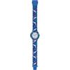HIP HOP Orologio HWU0880 DONNA UNDER THE WATER quadrante MONO-COLORE BIANCO movimento SOLO TEMPO - 3 LANCETTE QUARZO e CINTURINO SILICONE STAMPATO BLU