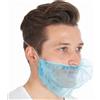 QUALITA' PREMIUM Copribarba in TNT Colore azzurro - DPI di CAT I Certificata CE - NO MINIMO ORDINE - Oltre 10.000 pz