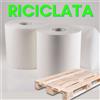 ★★ 1 PALLET ★★ Carta Rotoloni Industriali Bobina Carta Riciclata 800 strappi Rotolone carta Ecologico Asciugatutto Bianca 1,5 KG (1600 strappi 3kg totale) - Oltre 72 conf.