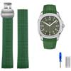 Cinturino orologio silicone per Patek Philipp Aquanaut 5164A 5167A 5168A 21mm