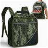 BAKAJI Zaino Borsa Frigo 18L Verde Militare per Campeggio Mare Picnic Trekking Multiuso
