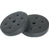 BAKAJI Set 2 Dischi Pesi per Bilanciere Manubrio 20kg (10 Kg x 2) Plastificati /Cemento