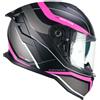 Cgm Casco Moto Integrale CGM 363X SHOT RUN Nero Fucsia fluo opac