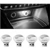 CGEAMDY GEAMDY 4 Pezzi LuciAtmosfera UsbAuto Illuminazione Led Interna Per Auto Notte Accessori(Bianco)