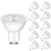 Morotty Lampadine LED GU10 Bianco Caldo 2700K,5W (Equivalenti a 50W),500 LM Faretto LED,Non Dimmerabile,Angolo Fascio 60°,10 Pezzi
