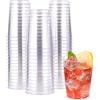 LATERN 50 Pezzi Bicchieri da Vino di Plastica Trasparenti, 300ml Tazze per Bevande Riutilizzabili per Champagne Birra Cocktail Martini Bibita Dolce