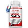 FitoHerbal Vitamina B Complex ALTO DOSAGGIO Integratore Complesso Vitamine B1 B2 B3 B5 B6 B7 B9 B12 per Stanchezza Sistema Immunitario Memoria Capelli Occhi Pelle. 400 Mini Compresse Made in Italy