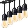 ZOTOYI Catena Luminosa Esterno 15M, S14 Luci da Esterno Giardino con 15+1 LED Lampadina, IP65 Impermeabile Catena di Lampadine da Esterno per Giardino Terrazzo Balcone Festa Gazebo, 2700K