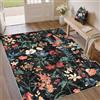 HUGEAR Ferroso Tappeto Salotto 120x170cm Camera Da Pranzo Antiscivolo Tappeti Lavabile In Lavatrice Carpet Moderno Motivo Floreale Esterno Pelo Corto Misure Grandi Cameretta Sala Rug