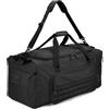 TONRUYN 120L Borsone da Viaggio Grande Borsa Palestra per Uomo Donna Borsoni Sportivo Resistente Extra Grandi XL con Tracolla per Viaggi, Campeggio, Sport, Nero