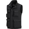MeiLayM Uomo Gilet Pesca All'aperto Multi-Tasca Gilet Leggero Panciotto da Sportivo Giubbotto Casual Traspirante Senza Maniche Caccia Campeggio Gilet da Trekking e Attività Nero,XL