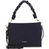 Coccinelle Boheme Grana Double Crossbody Double Grainy Leather Noir/Brule