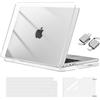 MOSISO Custodia Compatibile con MacBook Pro 14 Cover 2026 2025 2024-2021 M5 A3434 M4 A3112 A3185 A3401 M3 A2918 A2992 M2 A2779 M1 A2442, Rigida Case&Copritastiera&Pellicola&Tipo C, Cristallino