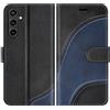 BoxTii Cover per Samsung Galaxy S24 Fe, Custodia in PU Pelle Portafoglio, Magnetica Flip Cover a Libro con Slot per Schede per Galaxy S24 Fe, Nero