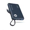 INIU 45W Power Bank, 10000mAh PowerBank con USB C Cavo Integrato, Ricarica Rapida PD3.0 QC4.0 USB C Input & Output, Mini Caricatore Portatile Power Bank per iPhone 17 16 Samsung Xiaomi, Blu