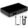 Kitbox Mini UPS Gruppi di continuità con ingresso 100V-240V CA uscita DC 5V / 9V / 12V / 5 V / 24 V 8800mAh Power Bank UPS per Router Wireless, Modem, Monitor, VOIP, WEBCAM, Telecamera di Sorveglianza, ecc.