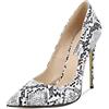 QUEEN HELENA Scarpe con Tacco a Spillo Decollete a Punta Chiusa Eleganti Donna K2104M (K2104S Pitonato, Numeric_38)