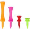 Zivisk Tees Golf Tees - Tees da golf in plastica, dimensioni miste, 120 pezzi, 25 mm, 32 mm, 57 mm, 70 mm