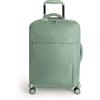 CREATE / LUGGAGE STUDIO SOFT/Valigia morbida in poliestere verde salvia / 39x20.5x56 cm/Lucchetto TSA, 4 ruote doppie multidirezionali, organizzatore interno, tessuto impermeabile