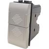 MAPAM DOPPIO PULSANTE UNIPOLARE ART COMPATIBILE LIVING ALLUMINIO ART-A-MAP827A