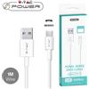 V-TAC CAVO USB A MICRO USB 1 METRI BIANCO PEARL SERIES VT-5301-LED8480