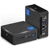 geeknuc Intel NUC Mini PC, PC desktop NUC11PAHi7, Intel® Core i7-1165G7, 32 GB di RAM, 1 TB di SSD PCIe Mini Computer Supporto per display quadruplo 8K/4K/WiFi 6/Bluetooth 5.2/Thunderbolt 3/Win 11 Pro/VESA