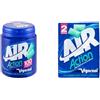 Vigorsol Air Action, Chewing Gum, Gusto Menta, Senza Zucchero, Senza Glutine, Confezione da 1 Barattolo e da 2 Astucci, Ideale per una Freschezza Intensa e come Formato Scorta