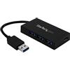 StarTech.com Hub USB a 4 Porte - USB-A a 3x USB-A e 1x USB-C - Hub da Viaggio Portatile